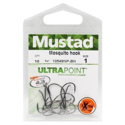 Mustad Mosquito 10549NP-BN Olta Ignesi 1/0 10Ad.