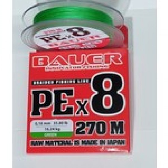 BAUER INNOVATOR FISHING PE*8 GREEN 0,12 MM 12,25 KG