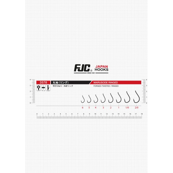 FJC 3578 MARUSODE RINGED NO:2 BLACK NIKEL 15 P. OLTA IGNESI OLTA İĞNELERİ FJC 3578 MARUSODE RINGED NO:2 BLACK NIKEL 15 P. OLTA IGNESI OLTA İĞNELERİ