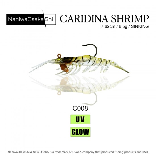 OSAKA CARIDINA SHRIMP 7.62CM 6.5G C008 SAHTE BALIK SUNİ BALIK YEMLERİ