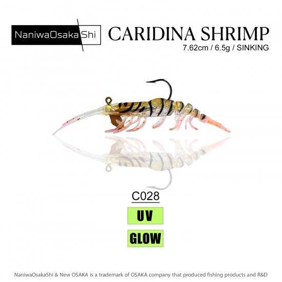 OSAKA CARIDINA SHRIMP 7.62CM 6.5G C028 SAHTE BALIK SUNİ BALIK YEMLERİ