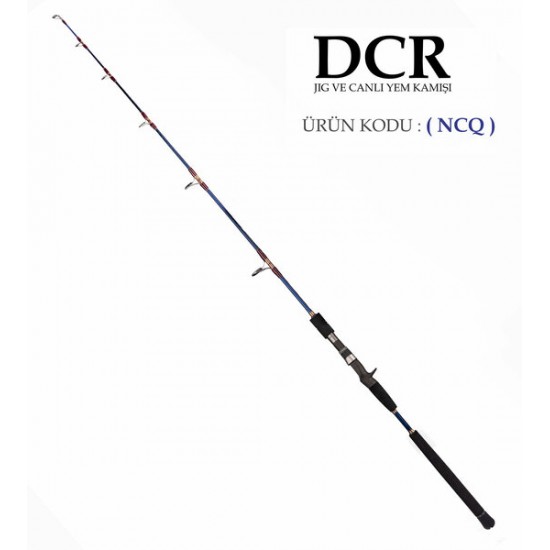  DCR HILAL TETIKLI JIG VE CANLI YEM KAMISI 185 CM 150-350 LACIVERT OLTA KAMIŞLARI