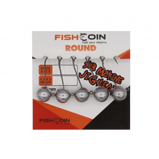 Fishcoin Round Jighead 6-2.5 Gr OLTA İĞNELERİ