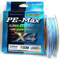 PANDORA PE-MAX 4X 150MT MULTICOLOR 0,23MM