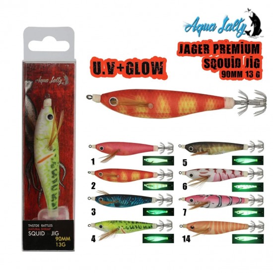 Jager Squid Jig 90Mm 13Gr # 7