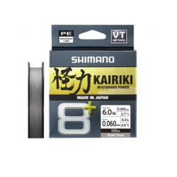 Shimano Misina Kairiki 8+ 150M 0.06Mm 5.4Kg Grey