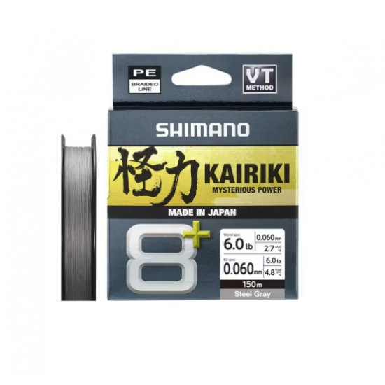 Shimano Misina Kairiki 8+ 150M 0.06Mm 5.4Kg Grey MİSİNALAR