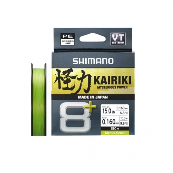 Shimano Misina Kairiki 8+ 150M 0.16Mm 11.1Kg M. Green MİSİNALAR