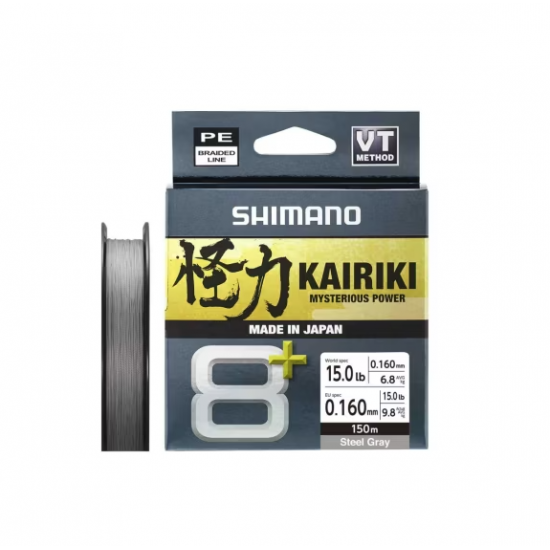 Shimano Misina Kairiki 8+ 150M 0.16Mm 11.1Kg Grey MİSİNALAR