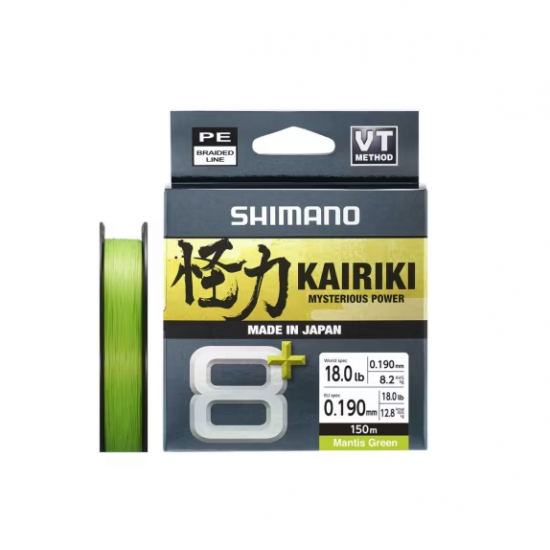 Shimano Misina Kairiki 8+ 150M 0.19Mm 13.4Kg M. Green İP MİSİNALAR