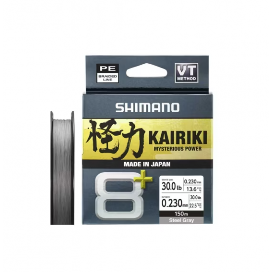 Shimano Misina Kairiki 8+ 150M 0.23Mm 26.3Kg Grey İP MİSİNALAR