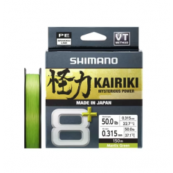 Shimano Misina Kairiki 8+ 150M 0.315Mm 39.9Kg M. Green