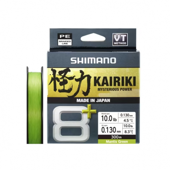 Shimano Örgü Misina Kairiki 8+ 300M 0.13Mm 8,3Kg M. Green MİSİNALAR Shimano Örgü Misina Kairiki 8+ 300M 0.13Mm 8,3Kg M. Green MİSİNALAR