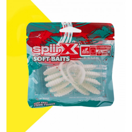 SPIINX CRAZY TAIL KUYRUK 7.5CM 10P CLEAR AND WHITE SUNİ BALIK YEMLERİ SPIINX CRAZY TAIL KUYRUK 7.5CM 10P CLEAR AND WHITE SUNİ BALIK YEMLERİ