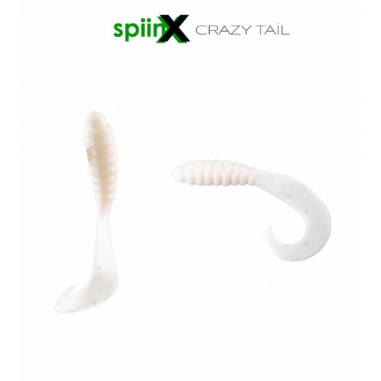 SPIINX CRAZY TAIL KUYRUK 7.5CM 10P WHITE SUNİ BALIK YEMLERİ SPIINX CRAZY TAIL KUYRUK 7.5CM 10P WHITE SUNİ BALIK YEMLERİ