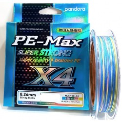 PANDORA PE-MAX 4X 300MT MULTICOLOR 0,18MM