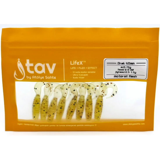 ORAK 42Mm 8’Li Paket Motor Oil Flash (UV) SİLİKON SAHTELER