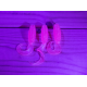 ORAK 42Mm 8’Li Paket Pink (UV/Glow) SİLİKON SAHTELER