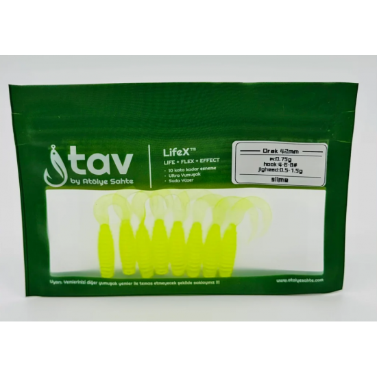 ORAK 42Mm 8’Li Paket Slime (UV/Glow) SİLİKON SAHTELER