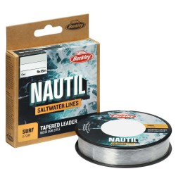 BERKLEY NAUTIL SURF TAPERED LEADER 0.20-0.57MM 5*15