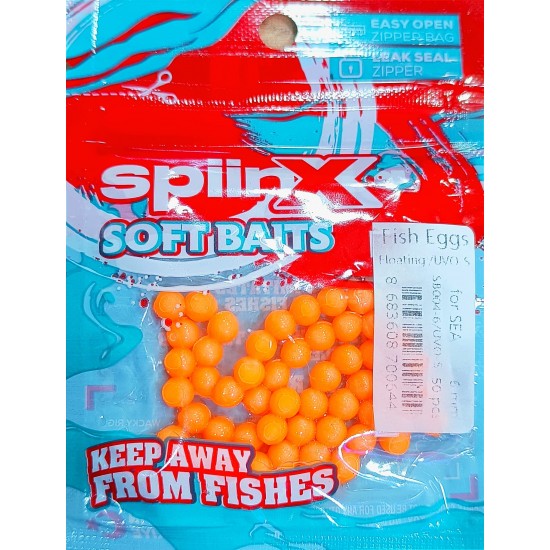 SPIINX BALIK YUMURTASI 6MM UV TURUNCU 50P SUNİ BALIK YEMLERİ