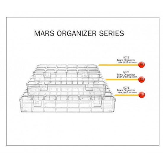 KUTU ASR 5076 MARS ORGANIZER 28 AKSESUARLAR