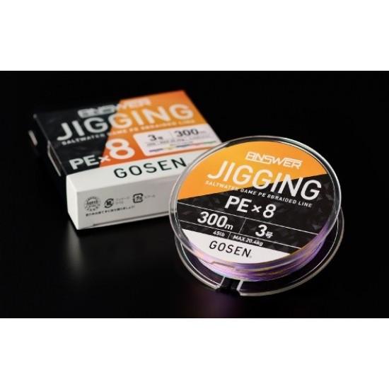 GOSEN ANSWER JIGGING 300 MT MULTI PE 0.8 - 16 LB MİSİNALAR