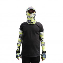 Fisherman Style SET Cap+Eldiven+Kolluk+Buff (CAMO GREEN)