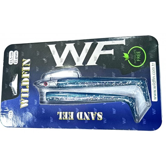 WILDFIN SANDEL BLUE SARDINE 2+1 15GR SILIKON YEM SUNİ BALIK YEMLERİ