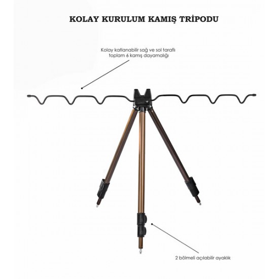 OLTA TRIPODU 120CM 3 BOGUM KROM AKSESUARLAR