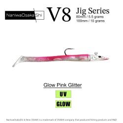 NANIWAOSAKASHI SERIES V8 JIG 10GR GLOW PINKGLITTER