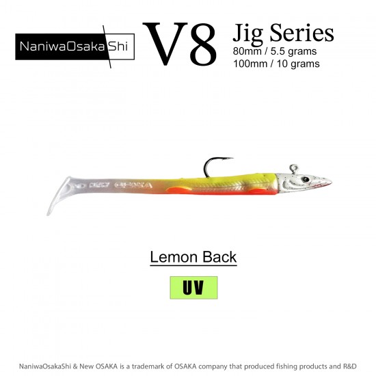 NANIWAOSAKASHI SERIES V8 JIG 10GR LEMON BACK SUNİ BALIK YEMLERİ