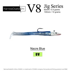 NANIWAOSAKASHI SERIES V8 JIG 5,5GR NACRE BLUE