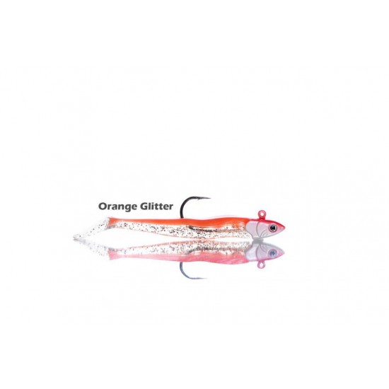 SAYORI SHAD 2+1  8 CM 12 GR ORANGE GLITTER