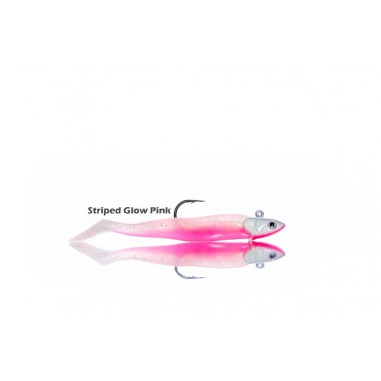 SAYORI SHAD 2+1  8 CM 12 GR STRIPED GLOW PINK